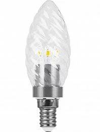 Лампа светодиодная, 6LED(3.5W) 230V E14 2700K матовая золото, LB-77