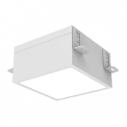 Светодиодный светильник VARTON DL-Grill для потолка Грильято 150х150 мм встраиваемый 18 Вт 4000 K 136х136х80 мм IP54 RAL9003 белый муар