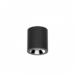 Светильник LED "ВАРТОН" DL-02 Tube  накладной 100*110 12W 3000K 35° RAL9005 черный муар