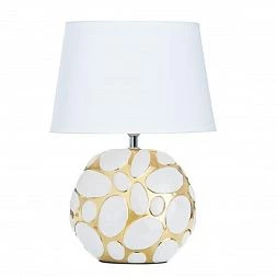 Декоративная настольная лампа ARTE LAMP POPPY Золотистый||Белый A4063LT-1GO