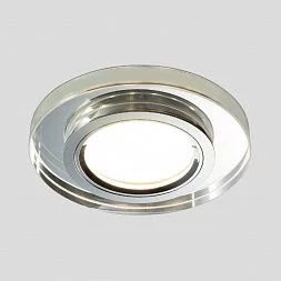 Встраиваемый точечный светильник со светодиодной подсветкой 2227 MR16 SL зеркальный/серебро Elektrostandard a044294