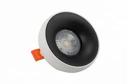 Встраиваемый светильник , IP 20, 50 Вт, GU10, белый/черный, алюминий