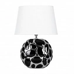 Декоративная настольная лампа ARTE LAMP POPPY Хром||Чёрный A4063LT-1CC