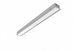 Светодиодный светильник VARTON G-line 1130х100х80 мм 54 Вт 4000 К с опаловым рассеивателем диммируемый по протоколу DALI RAL7045 серый муар