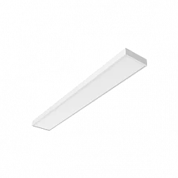 Светодиодный светильник "ВАРТОН" A270 2.0 офисный встраиваемый/накладной 30 Вт 3000К 1195*180*50 мм IP40 с опаловым рассеивателем белый