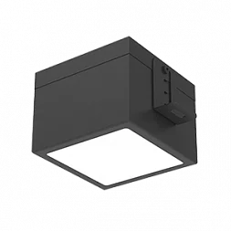 Светодиодный светильник VARTON DL-Grill для потолка Грильято 100х100 мм встраиваемый 9 Вт 3000 К 86х86х70 мм IP54 RAL9005 черный муар