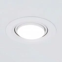 Встраиваемый светодиодный светильник с регулировкой угла освещения Zoom 15W 4200K белый 9920 LED Elektrostandard a052463