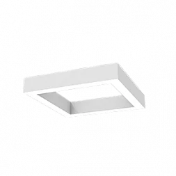 Светодиодный светильник VARTON Х-line квадратный подвесной 60 Вт 3000 К 575x575x100 мм RAL9003 белый муар с рассеивателем опал