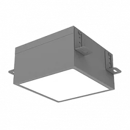 Светодиодный светильник VARTON DL-Grill для потолка Грильято 150х150 мм встраиваемый 18 Вт 3000 К 136х136х80 мм IP54 RAL7045 серый муар