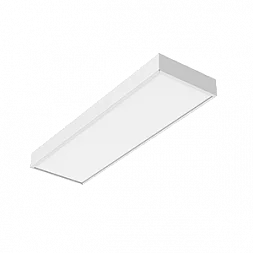 Светодиодный светильник "ВАРТОН" A170 2.0 офисный встраиваемый/накладной 16 Вт 6500К 595*180*50 мм IP40 с призматическим рассеивателем белый