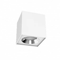 Светильник LED "ВАРТОН" DL-02 Cube накладной 125*135 20W 4000K 35° DALI RAL9010 белый матовый