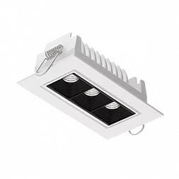 Светодиодный светильник"ВАРТОН" DL-STELLAR встраиваемый поворотный 120x62x45mm 8W 3000K 34° белый