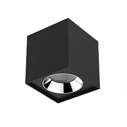 Светильник LED "ВАРТОН" DL-02 Cube накладной 150*160 36W 4000K 35° RAL9005 черный муар