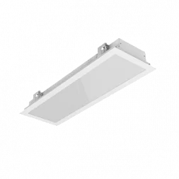 Светодиодный светильник VARTON для гипсокартонных потолков 620х198х70 мм 18ВТ 4000 K монтажный размер 600х185 мм с опаловым рассеивателем RAL9003 матовый