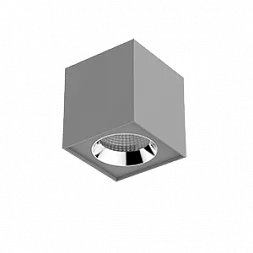 Светильник LED "ВАРТОН" DL-02 Cube накладной 125*135 20W 4000K 35° RAL7045 серый муар