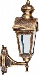Светильник садово-парковый Feron PL4011 четырехгранный на стену вверх 60W E27 230V, черное золото