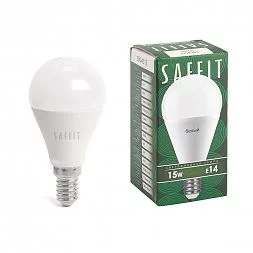 Лампа светодиодная SAFFIT SBG4515 Шарик E14 15W 230V 4000K