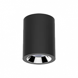 Светильник LED "ВАРТОН" DL-02 Tube накладной 220*150 55W 3000K 35° RAL9005 черный муар