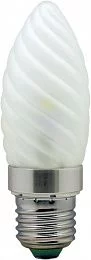 Лампа светодиодная, 6LED(3.5W) 230V E27 4000K матовая хром, LB-77
