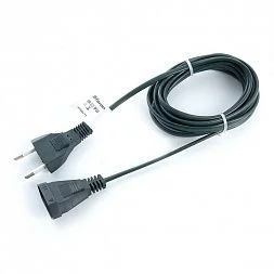 Сетевой шнур (удлинитель) для гирлянд 5м, 2*0,5мм2, IP20, темно-зеленый, DM305