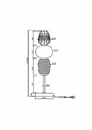 Настольный светильник Maytoni MOD267TL-L28CH3K