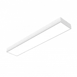 Светодиодный светильник VARTON Gexus Line Down 1500x300x100 мм 50 Вт 4000 К RAL9003 белый муар опал-микропризма DALI