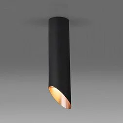 Накладной акцентный светильник DLN115 GU10 черный/золото Elektrostandard a050122