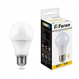 Лампа светодиодная Feron LB-91 Шар E27 7W 175-265V 2700K