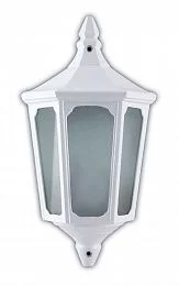 Светильник садово-парковый Feron 4206 четырехгранный на стену вверх 60W E27 230V, белый