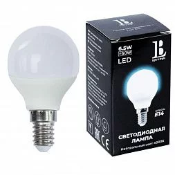 Светодиодная лампа L&B E14-6,5W-4000К-G45_lb
