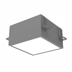 Светодиодный светильник VARTON DL-Grill для потолка Грильято 150х150 мм встраиваемый 18 Вт 3000 К 136х136х75 мм IP40 RAL7045 серый муар