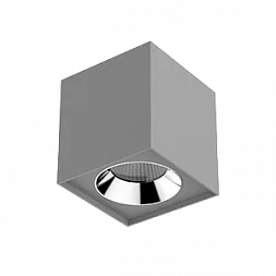 Светильник LED "ВАРТОН" DL-02 Cube накладной 150*160 36W 4000K 35° RAL7045 серый муар