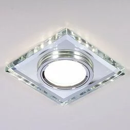 Встраиваемый точечный светильник со светодиодной подсветкой 2229 MR16 SL зеркальный/серебро Elektrostandard a044296