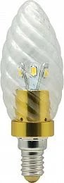 Лампа светодиодная, (3.5W) 230V E14 6400K золото, LB-77